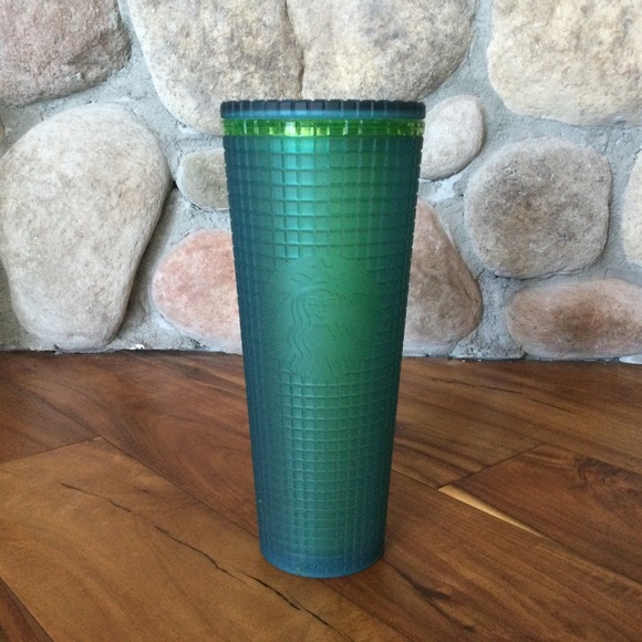 Starbucks Green Jelly Grid Tumbler 2022 Limited Edition 24 ounce - Picture 1 of 7